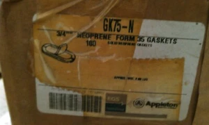 APPLETON GK75-N 3/4" CONDUIT FITTING COVER GASKET, LOT OF 10 - Picture 1 of 2