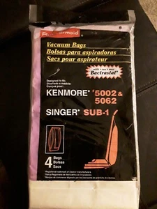 NIP Rubbermaid Vacuum Bags - 4 Bags - Fits Kenmore Upright 5002,5062 No. 0319 - Picture 1 of 2