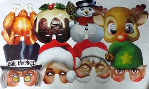 Weihnachten Xmas Party Gesichtsmasken ideal für Kostüme/Partys Kostüm - Bild 1 von 25