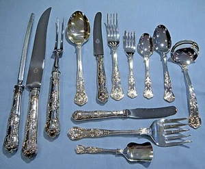 Osborne Silversmiths Ltd. Sheffield England Queens Pattern Silver Plate Flatware - Picture 1 of 127