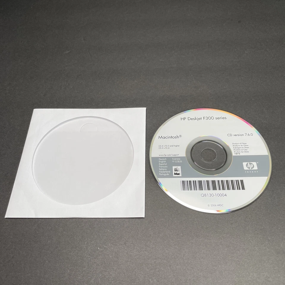 HP deskjet F300 Series CD Version 7.6.0 - Image 1 of 4