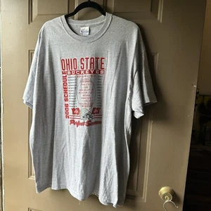 Ohio State Buckeyes Perfect Season 2006 Tee Mens XL Gray Hanes Heavyweight - Picture 1 of 4