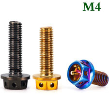 M4 - 0.7 A2 Stainless Steel Motor Drilled Head Hex Flange Bolts Screws 12mm 15mm