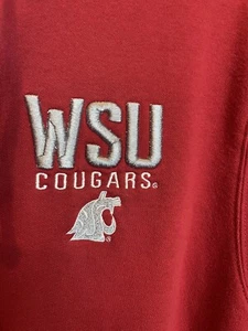 Vintage Washington State Cougars Hoodie Adult Medium Red - Picture 1 of 5