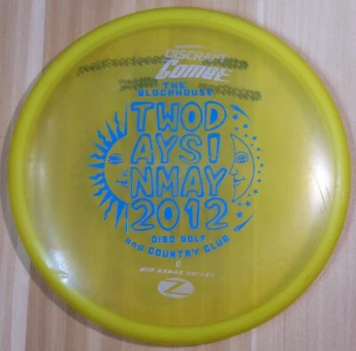 Discraft Z Comet PFN (Yellow, 174g) - 2012 Tournament Disc Golf - Image 1 of 4