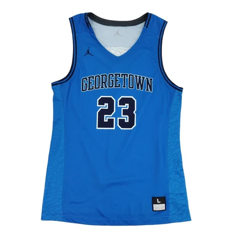Georgetown Hoyas NCAA Basketball Jersey Nike Jordan Brand #23 Large Blue L Lg Cover
