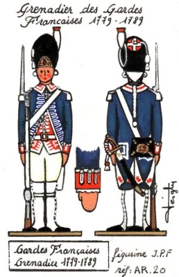 FEIGLY JP plomb 65 mm   GRENADIER DES GARDES FRANCAISES  ANCIEN REGIME  N°  38 - Photo 1/4