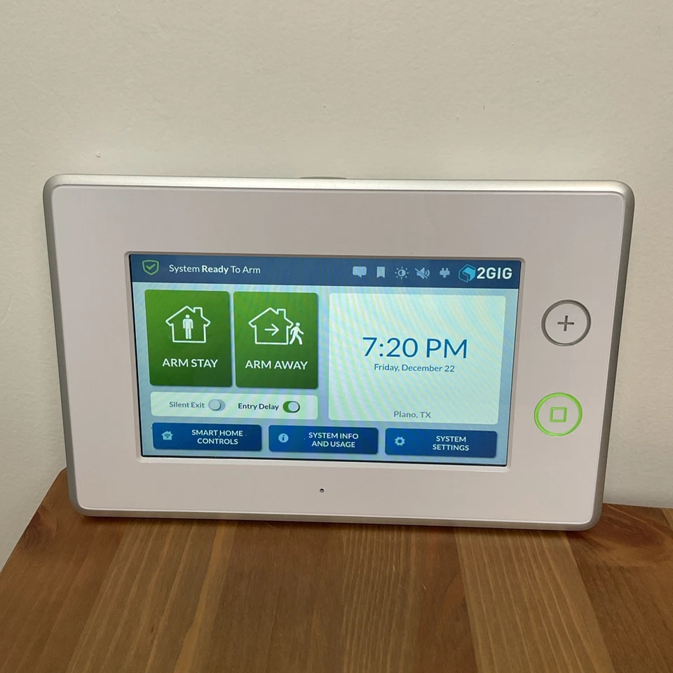 Painel de controle de alarme de segurança tela sensível ao toque 2GIG-GC3-345 - Imagem 1 de 4