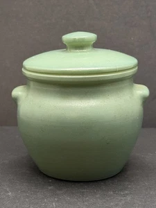 Vintage Duchess Cheese Crock 15 New York Crock 3” with Lid Green - Picture 1 of 7