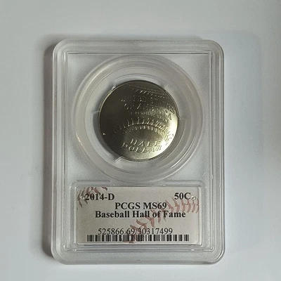 2014-D HOF Hall of Fame Baseball Commemorative Half MS69 PCGS Cassie McFarland  - Image 1 of 2