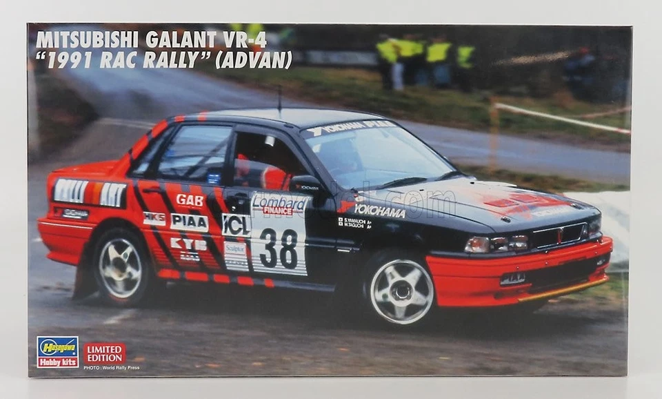 1/24 HASEGAWA - MITSUBISHI - GALANT VR-4 ADVAN N 38 RALLY RAC LOMBARD 1991 20546 - Immagine 1 di 1
