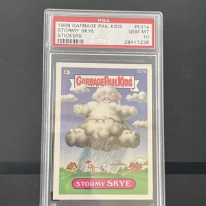 1988 GARBAGE PAIL KIDS SERIES 13 #531A STORMY SKYE PSA 10 GEM MINT - Picture 1 of 2