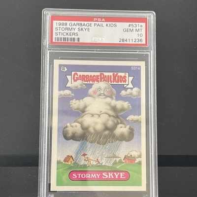1988 GARBAGE PAIL KIDS SERIES 13 #531A STORMY SKYE PSA 10 GEM MINT - Image 1 of 2
