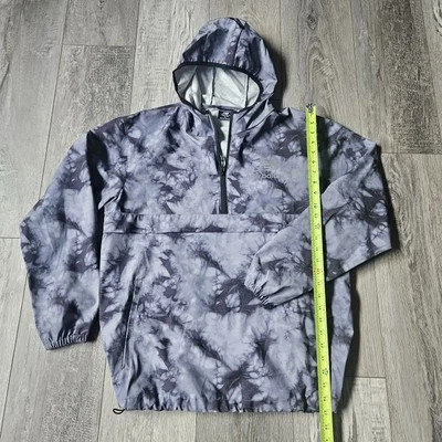 New Balance Woman Windbreaker Runner's Jacket Medium White Gray Tie-Dye Camo(F1 - Image 1 of 4