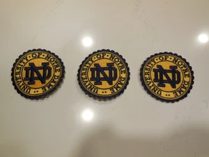 Lot of 3 University of Notre Dame Irish 2.5” Iron On Embroidered Patches *New* - Picture 1 of 8