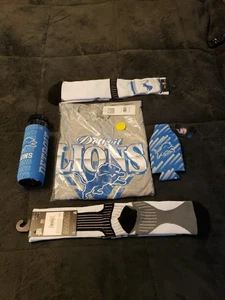 LOT-Detroit Lions NFL Team Apparel Men's Long Sleeved T-Shirt Size:L *ALL NWT* - Picture 1 of 14