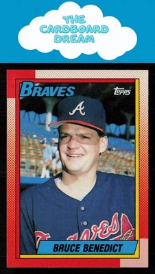 Bruce Benedict 1990 Topps #583 Atlanta Braves Baseball Card - Image 1 of 2