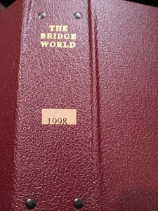 1998 The Bridge World Bound in Hardcover Binder Vol 69-#12/70-#1-12 Months - Picture 1 of 14