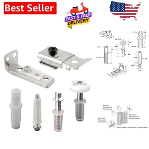 Komplettes Zink-Falttür-Reparaturset: Klammern, Drehgelenke & Führungsrad enthalten - Bild 1 von 4