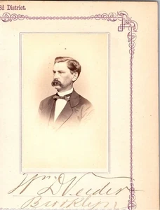 William D. Veeder, Autographed Photo, 1867 N.Y. Constitution Convention, #PH142 - Picture 1 of 1