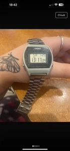 OROLOGIO STIL "CASIO" COLORE ARGENTO SILVER UNISEX VINTAGE UOMO DONNA +OMAGGIO - Foto 1 di 4