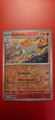 Pokemon TCG Rapidash 027/162 SV05: Temporal Forces Reverse Holo NM Near Mint - Image 1 of 2