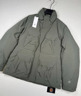 CP Company 220A  Micro-M Down Field Jacket in Green  -    XL.   / 26” P2P - Image 1 of 4
