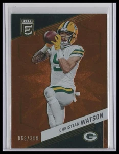 2023 Donruss Elite Christian Watson Orange #17 #/399 - Picture 1 of 2