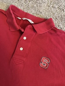 NC State Cutter & Buck Red Short Sleeve Polo Shirt Men XL Red - Picture 1 of 8