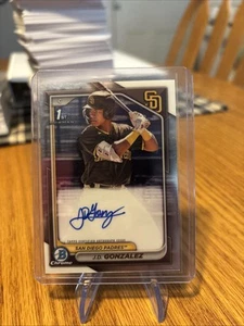 Autógrafos Bowman 2024 - Chrome Prospect J.D. Gonzalez #CPA-JGO (AU, RC) - Imagen 1 de 2
