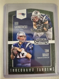 2015 Panini Contenders - Touchdown Tandems Tom Brady, Rob Gronkowski #TT1 - Picture 1 of 2