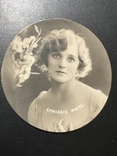 1924 Godfrey Phillips   CIRCILAR FILM STARS  CHRISSIE WHITE