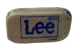 Vintage 1980s Fashion Clothing Advertising Lee Denim Jeans Logo Pencil Eraser - Picture 1 of 6