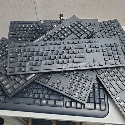 1x Random Used Wired Keyboard - All Tested & Have Both Stands - Dell Logitech - Image 1 of 2