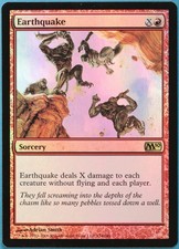 Earthquake FOIL Magic 2010 / M10 NM Red Rare MAGIC CARD (ID# 223130) ABUGames