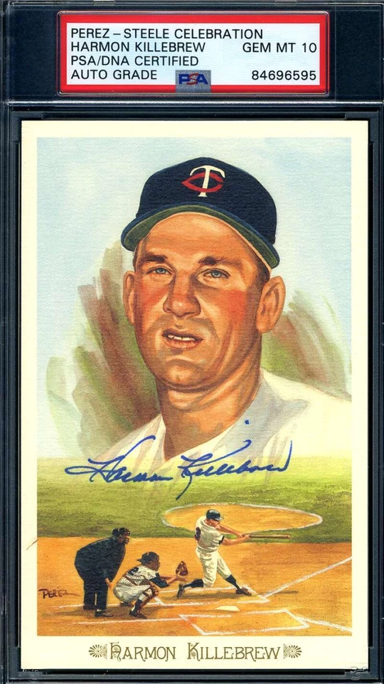 Harmon Killebrew Gem Mint 10 PSA DNA Signed Perez Steele Celebration Autograph - Image 1 of 1
