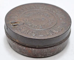 Vintage Ad Sign Tin Box John Players Tobacco Original Old Embossed - Picture 1 of 6