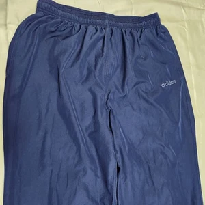 Vintage Adidas Track Pants Men L Jersey Lined Ankle Zip Jogger Y2K 90s Jumper - Picture 1 of 6