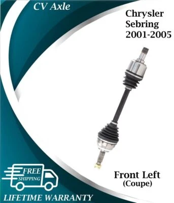 Nuevo eje CV delantero izquierdo OE para Chrysler Sebring 2001-2005 cupé garantía de por vida Foto 1 de 4