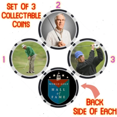 BEN CRENSHAW - WORLD GOLF HALL OF FAME - COLLECTABLE COIN SET - Image 1 of 2