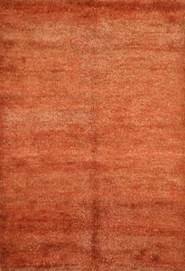 Contemporary Solid Moroccan 4x6 Hand-Knotted Rug - Picture 1 of 12