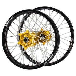 SM Pro/Excel One Suzuki DRZ400E 00-24 21"/18" Gold/Black Wheel Set - Picture 1 of 1