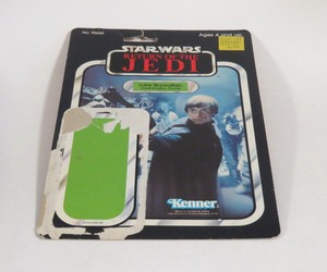 1983 Kenner Star Wars Return of the Jedi Luke Skywalker Jedi Knight Card Back