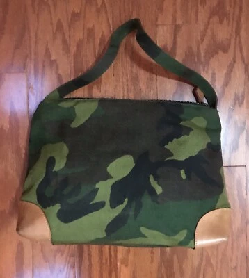 MZ Wallace London Camo Cordura 帆布皮革装饰包中号 — 第 1/4 张图片