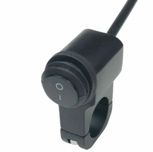 12V 16A 7/8" Motorcycle Handlebar Grip Light Switch On/Off Aluminum-Alloy~Black - Picture 1 of 6
