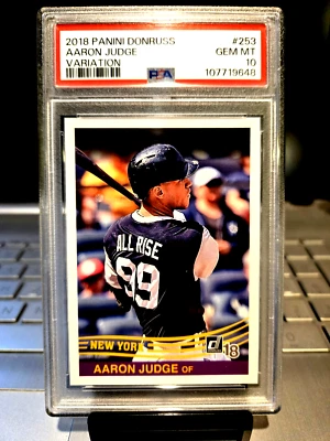Panini Donruss 2018 Aaron Judge Variation All-Rise. #253 Gem Mt. MVP 10". POP-83 Foto 1 de 4