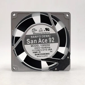 Ventilador 1 PIEZA SANYO 109S092 AC 200V 11/10W 9025 9CM Marco Aluminio Ventilador Frigorífico - Imagen 1 de 3