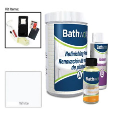 Bathworks DIY Bathtub and Tile Refinishing Kit High Gloss Finish White 20 Oz