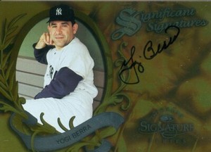 YANKEES HOF YOGI BERRA 1997 DONRUSS SIGNIFICANT SIGNATURES SIGNATURE SERIES!!!!!