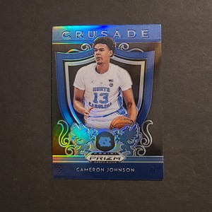  2019 Panini Prizm Draft Picks Cameron Johnson RC Blue Prizm Crusade #32